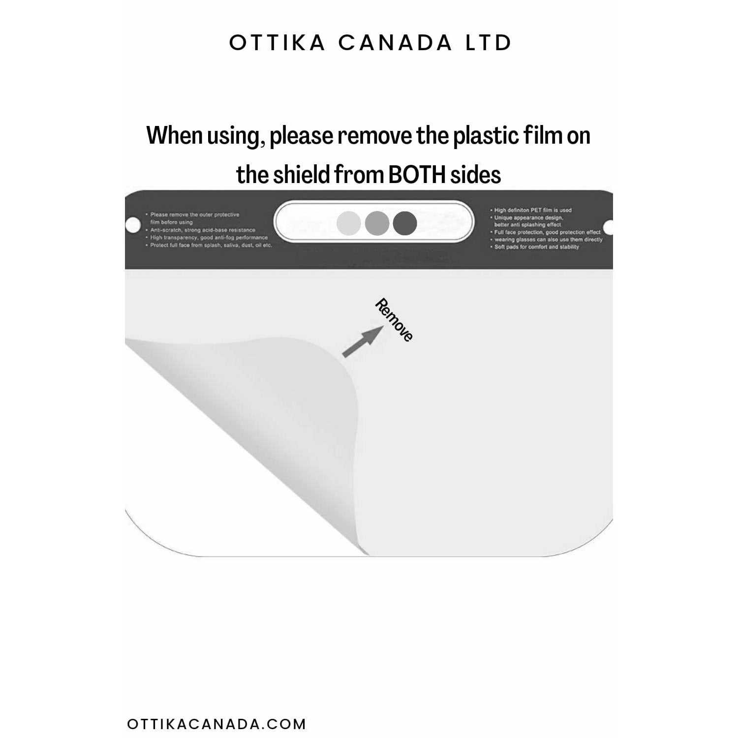 Visiera per adulti - Da indossare su occhialini e luce