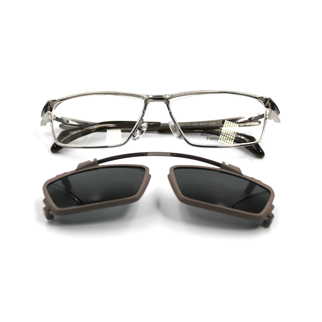 Masaki Matsushima Titanium Frame | Clip-On Polarized | Model MFP 566