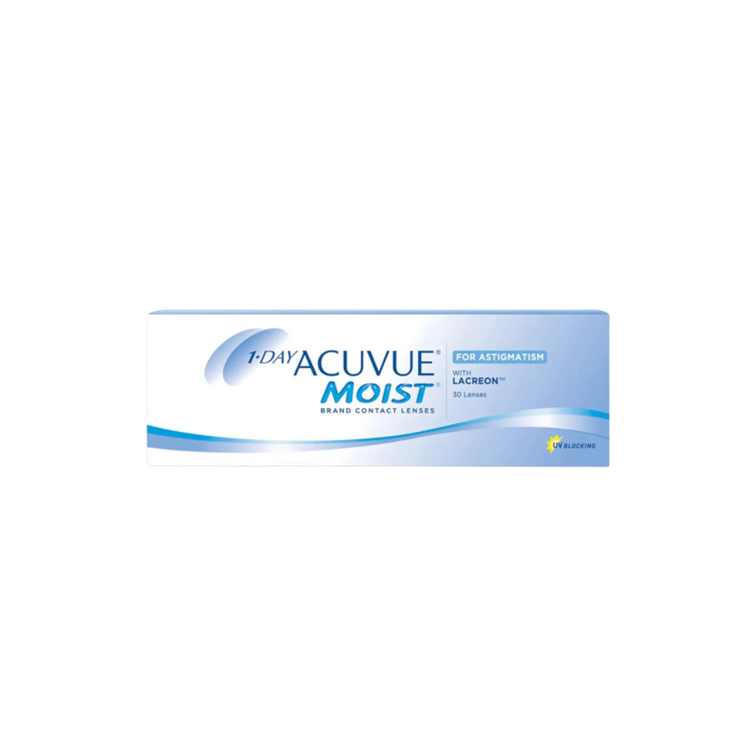 Lentilles Acuvue® Moist 1 jour - Astigmatisme | Boîtes de 30 et 90