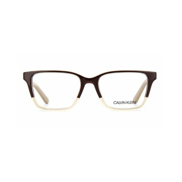 Monture de lunettes Calvin Klein | Modèle CK19506 - Cristal Beige/Marron