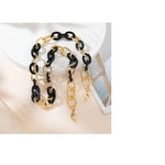 Charmswear | Black with Gold Eyewear Chain | Model 013