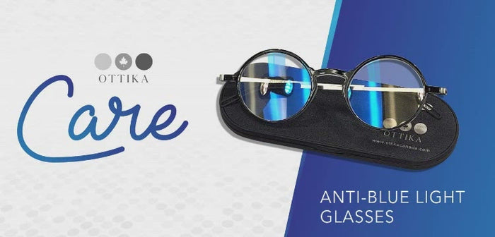 Ottika Care - Blue Light Blocking Glasses - Adult | Model 98801 | Gold & Green Coat