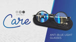Ottika Care - Occhiali da lettura anti luce blu | Forma rotonda